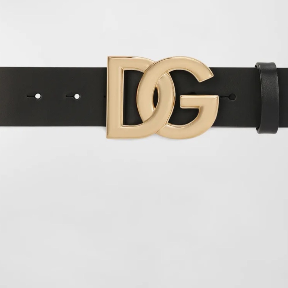 Dolce&Gabbana
Men's DG-Logo Leather Buckle Belt